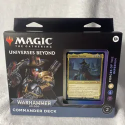 MTG Universes Warhammer 40K Commander Forces of Imperium Deck Magic Gathering - Image 1