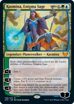 [1x] Kasmina, Enigma Sage - Foil Near Mint, English Strixhaven: School of Mages - Image 1