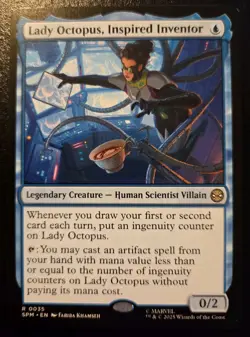 Lady Octopus, Inspired Inventor 0035 Rare Spider-Man Magic: The Gathering - Image 1