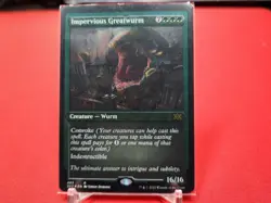 Impervious Greatwurm (Foil Etched) Double Masters 2022 Foil LP - Image 1