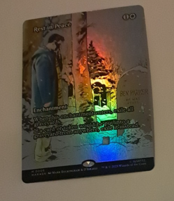 Rest in Peace Borderless Poster FOIL NM Marvel Spiderman MTG MAGIC THE GATHERING - Image 1