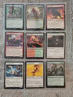 Magic the Gathering - 18 Card Lot. All Cards Are Rare Or Mythic Rares! - Image 1