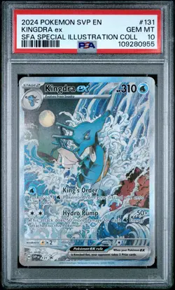 2024 POKEMON SVP EN-SV BLACK STAR PROMO #131 KINGDRA EX PSA 10 - Image 1
