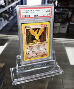 ULTRA-LEGENDARY 1999 POKEMON Fossil #12/62 Moltres HOLO PSA Graded 9 MINT! - Image 1