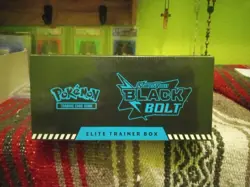 Pokemon TCG Scarlet Violet Black Bolt ETB Sealed With Plastic Shell !!MINT!! - Image 5