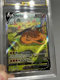 Pokemon SWSH Black Star Promo Charizard V SWSH260 AGS Mint+ 9.5 Full Holo 2022 - Image 3