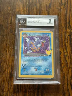 2021 Pokemon Celebrations Dark Gyarados Holo #8 Classic Collection BGS 9 - Image 1