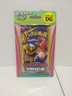 Pokemon Dollar General 2 Mini booster packs Unified Minds & Unbroken Bond #A - Image 1