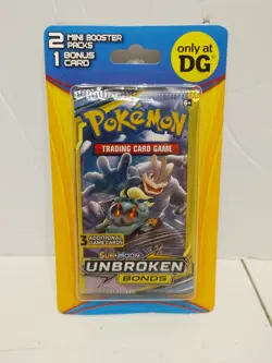 Pokemon Dollar General 2 Mini booster packs 2X Unbroken Bonds #D - Image 1