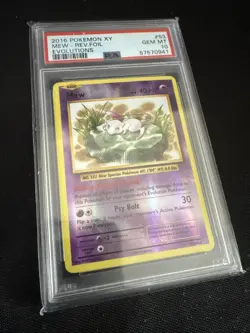2016 Pokemon XY Evolutions Mew Reverse Holo #53/108 PSA 10 - Image 4