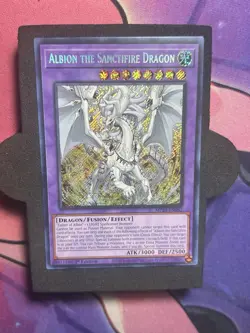 Yugioh TCG Albion the Sanctifire Dragon MP24-EN082 SECRET RARE FOILING MISPRINT - Image 1