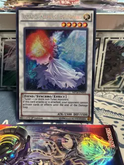 Yugioh Armades Keeper of Boundaries MP14-EN095 Secret Rare 1st Ed LP - Image 1