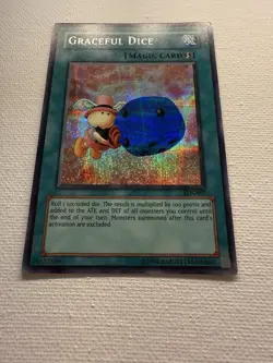 Yu-Gi-Oh! TCG Graceful Dice EDS-002 Prismatic Secret Rare LP Condition - Image 3