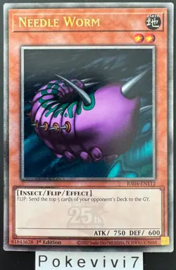 Carte YU-GI-OH! NEEDLE WORM RA04-EN112 QCSR NEUF - Image 1
