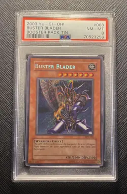 PSA 8 - BUSTER BLADER BPT-008 - BOOSTER TIN PROMO- SECRET RARE - 2003- Yu-Gi-Oh! - Image 1