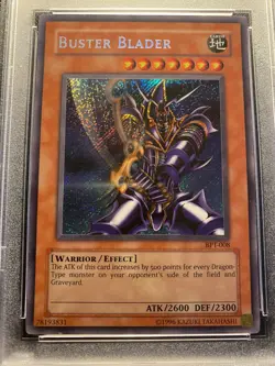 PSA 8 - BUSTER BLADER BPT-008 - BOOSTER TIN PROMO- SECRET RARE - 2003- Yu-Gi-Oh! - Image 2