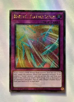 Harpie's Feather Storm RA01-EN073 Quarter Century Secret Rare Card Yu-Gi-Oh MINT - Image 1