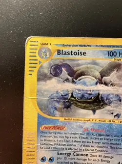 Pokemon Card- Blastoise-Expedition-Holo-4/165-Rare-NoCrystal-ENG-Poor - Image 3
