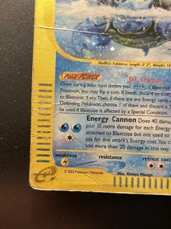 Pokemon Card- Blastoise-Expedition-Holo-4/165-Rare-NoCrystal-ENG-Poor - Image 4