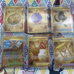 Lot of 15 Gold Cards Pokemon Cards Near Mint Condition - Image 1