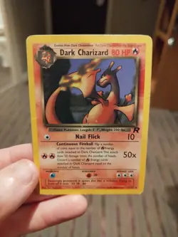 Pokemon TCG Dark Charizard Team Rocket Card 21/82 Regular Rare Non Holo Vintage - Image 1