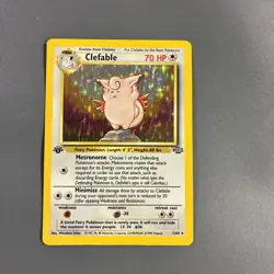 1st edition Clefable 1/64 Jungle Holo Card LP Pokemon TCG - Image 1