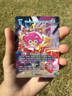 Cookie Run Braverse Strawberry Crepe SSR Cookie Card! - Image 1