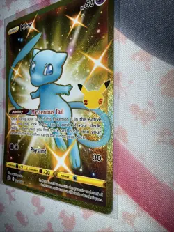 Pokemon Mew Holo Rare TCG Gold Card Celebrations 25th Anniversary 025/025 - Image 4