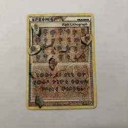 Alph Lithograph 2010 Triumphant FOUR Pokemon Card - Image 1