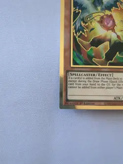 MAGO-EN006 Droll & Lock Bird Premium Gold 1st Edition Yugioh Card - Image 4