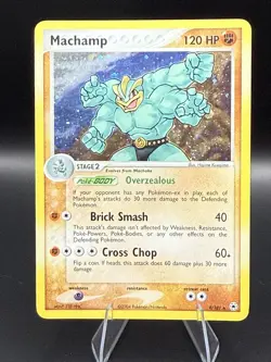 Pokemon TCG Machamp Holo Rare Card 9/101 Hidden Legends NM - Image 1
