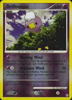 Drifloon 46/130 Reverse Holo Diamond & Pearl Pokemon Card NM/LP - Image 1