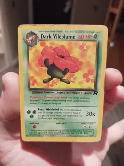 Pokemon TCG Dark Vileplume Team Rocket Card 30/82 Regular Rare Non Holo Vintage - Image 1