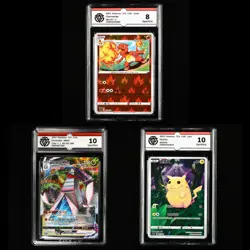 CCG GemMint 10/NearMint 8 Nintendo Pokemon TCG card 3pcs - Image 1