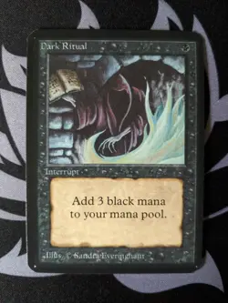 Dark Ritual ~ Alpha [Slightly Played][Magic MTG] - Image 1