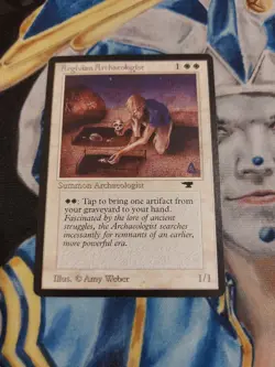 Argivian Archaeologist MTG Antiquities White Rare Creature LP to MP x1 GG1 - Image 2