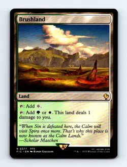 #377 2025 Final Fantasy Commander Brushland Rare - Image 1