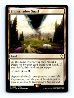 #422 2025 Final Fantasy Commander ~ Shineshadow Snarl Rare - Image 1