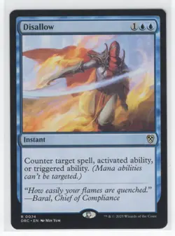 #74 2025 Aetherdrift Commander Disallow Rare - Image 1
