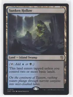 #174 2025 Aetherdrift Commander Sunken Hollow Rare - Image 1