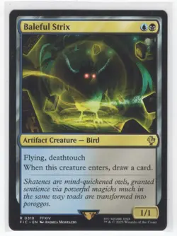 #318 2025 Final Fantasy Commander Baleful Strix RARE - Image 1