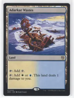 #144 2025 Aetherdrift Commander Adarkar Wastes Rare - Image 1