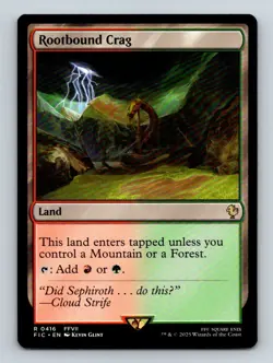 #416 Rootbound Crag 2025 Final Fantasy Commander Rare - Image 1