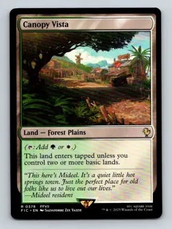 #378 Canopy Vista 2025 Final Fantasy Commander ` Rare - Image 1