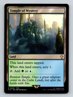 #436 Temple of Mystery 2025 Final Fantasy Commander * Rare - Image 1