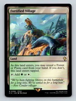 #396 Fortified Village 2025 Final Fantasy Commander * Rare - Image 1