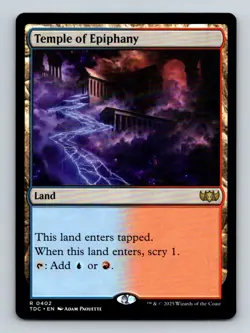 #402 Temple of Epiphany 2025 Tarkir: Dragonstorm Commander Rare - Image 1