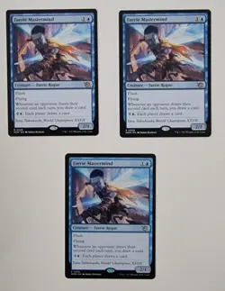 3x Faerie Mastermind Magic The Gathering NM - Image 1