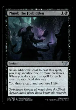 Plumb the Forbidden 81 Foil U Strixhaven: School of Mages - Image 1