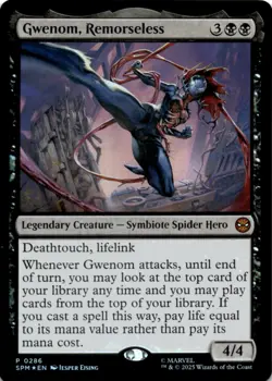MTG Gwenom, Remorseless Legendary Creature - Promo NM Magic - Image 1